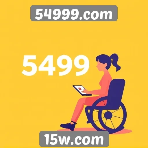 Acessibilidade e design do site 54999.com em foco